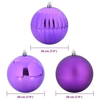 Weihnachtskugel-Set 4 pcs Lila