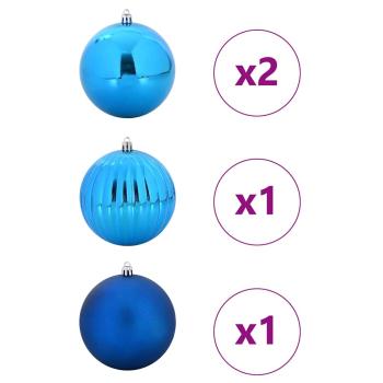 Weihnachtskugel-Set 4 pcs Blau