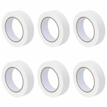 Malerklebebänder 6 pcs Weiß 30 mm x 50 m Papier