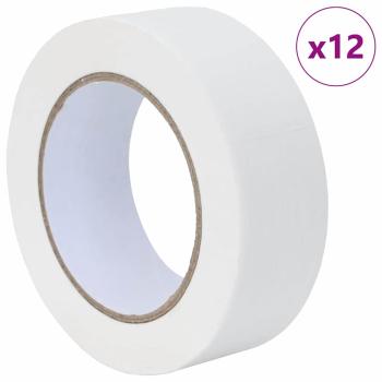 Malerklebebänder 12 pcs Weiß 38mm x 50m Papier