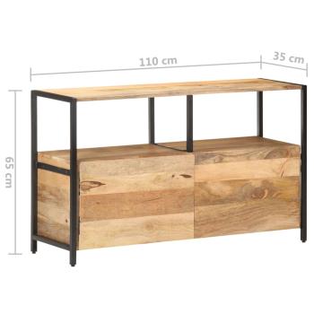 Sideboard 110x35x65 cm Massivholz Mango