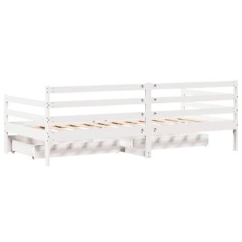 Tagesbett mit Schubladen 80x200 cm Massivholz Kiefer
