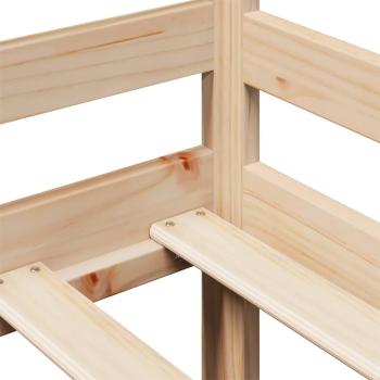 Tagesbett mit Schubladen Weiß 80x200 cm Kiefernholz