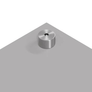 ARDEBO.de - Küchenrückwand 2 pcs Hellgrau 70 x 40 cm Gehärtetes Glas