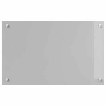 Küchenrückwand 2 pcs Hellgrau 80 x 50 cm Gehärtetes Glas