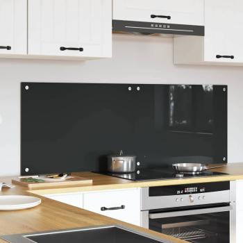 Küchenrückwand 2 pcs Dunkelgrau 70 x 50 cm Gehärtetes Glas