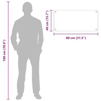 Küchenrückwand 2 pcs Dunkelgrau 80 x 40 cm Gehärtetes Glas