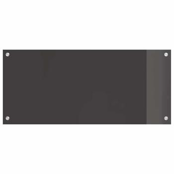 Küchenrückwand 2 pcs Dunkelgrau 90 x 40 cm Gehärtetes Glas