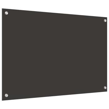 Küchenrückwand 2 pcs Dunkelgrau 90 x 60 cm Gehärtetes Glas