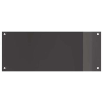 Küchenrückwand 2 pcs Dunkelgrau 100 x 40 cm Gehärtetes Glas