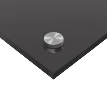 Küchenrückwand 2 pcs Dunkelgrau 100 x 40 cm Gehärtetes Glas