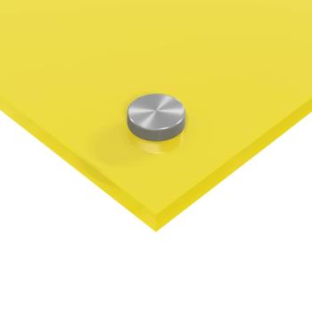 Küchenrückwand 2 pcs Gelb 80 x 40 cm Gehärtetes Glas