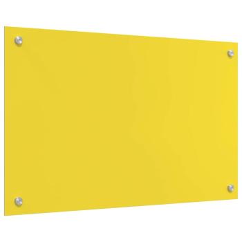 Küchenrückwand 2 pcs Gelb 80 x 50 cm Gehärtetes Glas