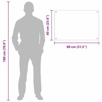 Küchenrückwand 2 pcs Gelb 80 x 60 cm Gehärtetes Glas