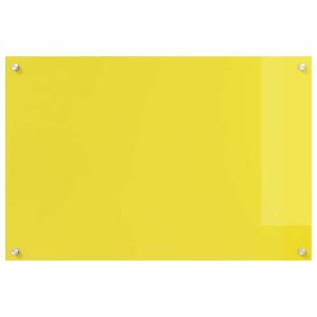 Küchenrückwand 2 pcs Gelb 90 x 60 cm Gehärtetes Glas