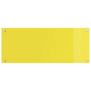 Küchenrückwand 2 pcs Gelb 100 x 40 cm Gehärtetes Glas