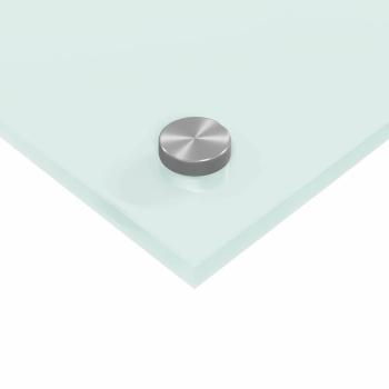 ARDEBO.de - Küchenrückwand 2 pcs Weiß 110 x 50 cm Gehärtetes Glas