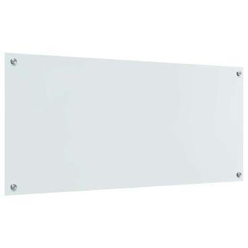 Küchenrückwand 2 pcs Weiß 110 x 50 cm Gehärtetes Glas