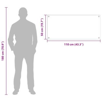 Küchenrückwand 2 pcs Weiß 110 x 50 cm Gehärtetes Glas