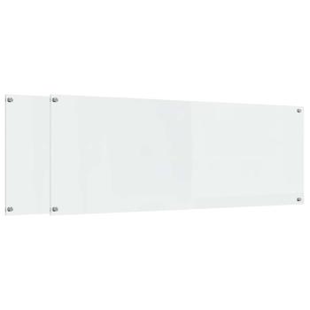 Küchenrückwand 2 pcs Transparent 110 x 40 cm Gehärtetes Glas