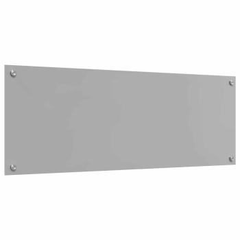 Küchenrückwand 2 pcs Hellgrau 110 x 40 cm Gehärtetes Glas