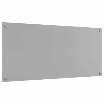 Küchenrückwand 2 pcs Hellgrau 110 x 50 cm Gehärtetes Glas