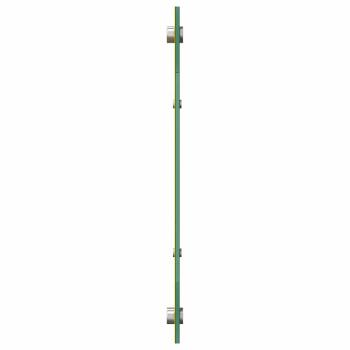 Küchenrückwand 2 pcs Gelb 110 x 40 cm Gehärtetes Glas