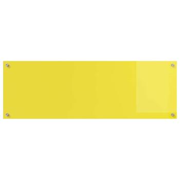 Küchenrückwand 2 pcs Gelb 120 x 40 cm Gehärtetes Glas