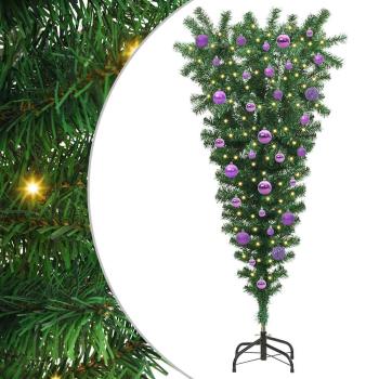 Umgedrehter künstlicher vorglitten Weihnachtsbaum mit Kugelset
