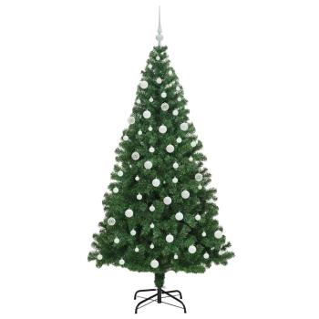 Künstlicher Weihnachtsbaum mit 300 LEDs mit Ständer Grün 180 cm