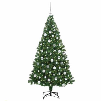 Künstlicher Weihnachtsbaum mit 300 LEDs mit Ständer Grün 180 cm