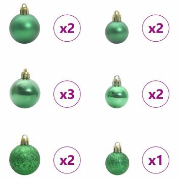 Künstlicher vorbeleuchteter Weihnachtsbaum Silber 150 cm PET