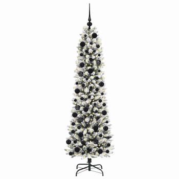 Künstlicher Weihnachtsbaum mit 300 LEDs Grün und Weiß 180 cm