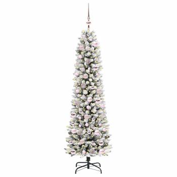 Künstlicher Weihnachtsbaum mit 300 LEDs Grün und Weiß 180 cm