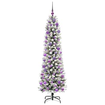 Künstlicher Weihnachtsbaum mit 300 LEDs Grün und Weiß 180 cm