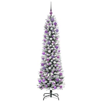 Künstlicher Weihnachtsbaum mit 300 LEDs Grün und Weiß 180 cm