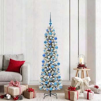 ARDEBO.de - Künstlicher Weihnachtsbaum mit 300 LEDs Grün und Weiß 180 cm