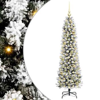 Künstlicher Weihnachtsbaum mit 150 LEDs Grün und Weiß 150 cm
