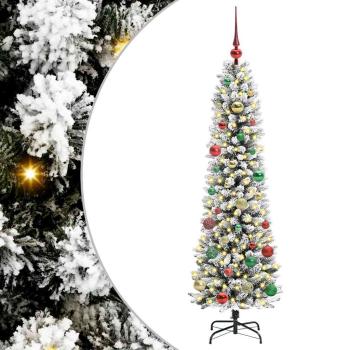 Künstlicher Weihnachtsbaum mit 150 LEDs Grün und Weiß 150 cm