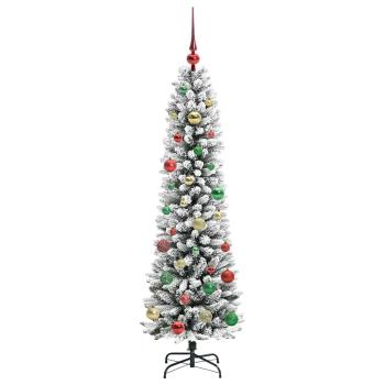 Künstlicher Weihnachtsbaum mit 150 LEDs Grün und Weiß 150 cm