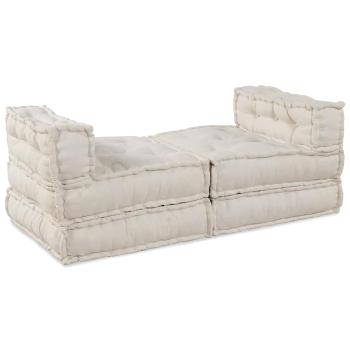 Modulares Sofa 4 pcs Creme 70 x 70 x 56 cm Stoff