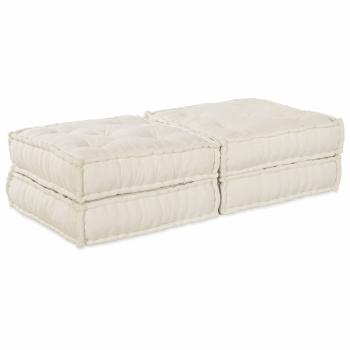 ARDEBO.de - Modulares Sofa 2 pcs Creme 70 x 70 x 36 cm Stoff