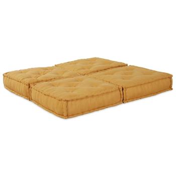 Modulare Sofagarnitur 2 Stk. Stoff Gelb 140 x 70 x 36 cm