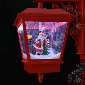 Weihnachtsstraßenlampe mit 2 Laternen Rot 80 x 40,5 x 188 cm