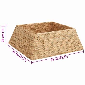 Weihnachtsbaumkragen Braun 70 x 70 x 28 cm Wasserhyazinthe