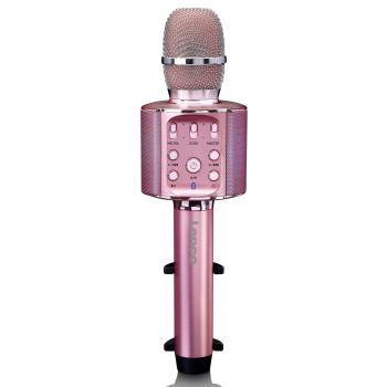ARDEBO.de - Bluetooth® Karaoke-Mikrofon mit Lautsprecher und Beleuchtung Pink