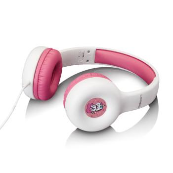 Kinderkopfhörer 85dB mit Aufklebern Pink