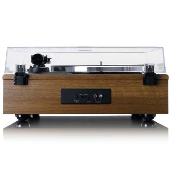 Plattenspieler mit 4 eingebauten Lautsprechern und Bluetooth-Empfang Wood