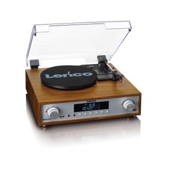 HiFi-Stereoanlage mit Plattenspieler, DAB+/FM-Radio und Bluetooth® Wood