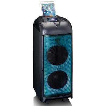 PA mit voller LED-Frontbeleuchtung und Discokugel